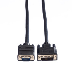 VALUE Câble DVI, DVI (18+5) M-VGA M, 2,0 m