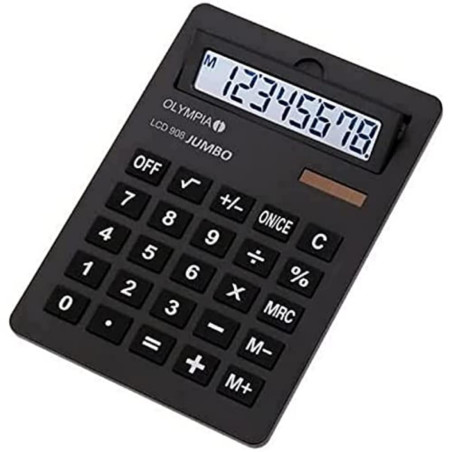 Olympia Calculatrice LCD 908 Noir