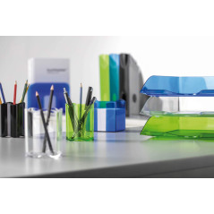 Durable 1701235017 Porte-crayons Trend, 1 pièce, vert translucide