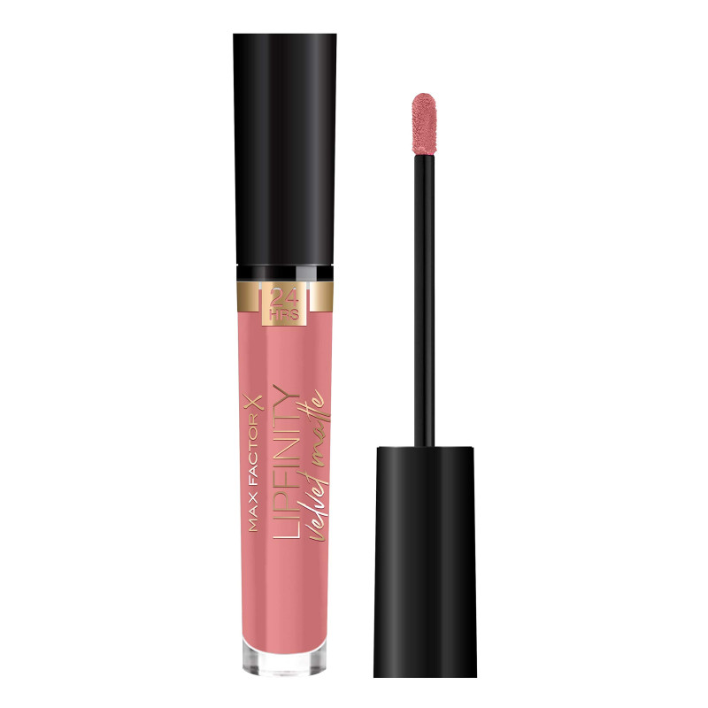 Max Factor Lipfinity Velvet Mat Posh Pink 45 – Rouge à lèvres liquide avec finition mate en rose intense – Avec huile de coco no Max Factor Lipfinity Velvet Mat Posh Pink 45 – Rouge à lèvres liquide avec finition mate en rose intense – Avec huile de coco no