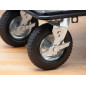 Meister Chariot de plateforme "super cross-over" - Pliable - Jusqu'à 300 kg de charge / Frein de stationnement / Roulettes pivot Meister Chariot de plateforme "super cross-over" - Pliable - Jusqu'à 300 kg de charge / Frein de stationnement / Roulettes pivot