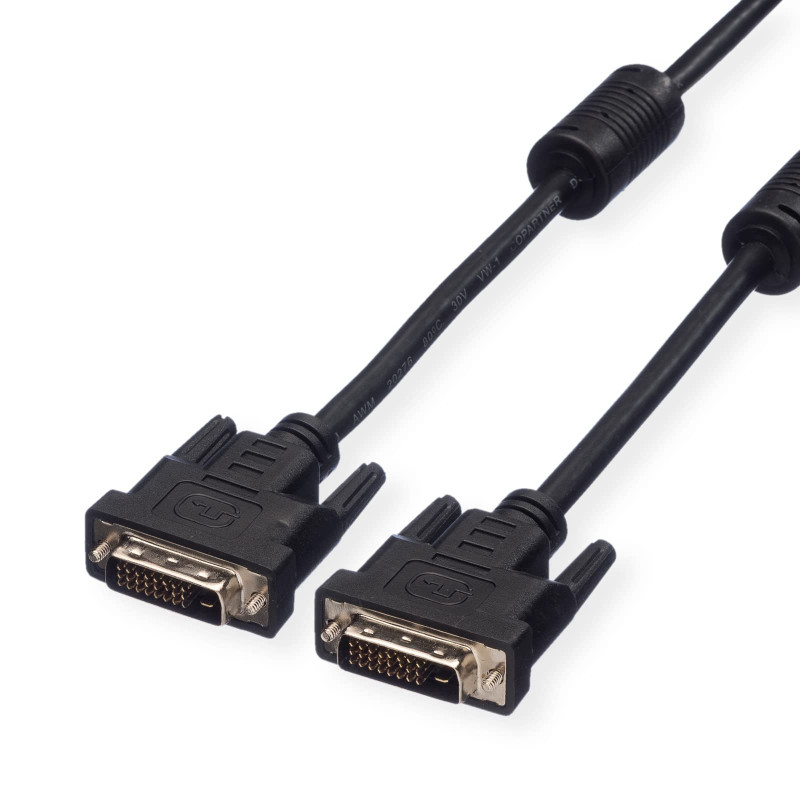 Value cable DVI cable pour écran DVI M - M cable de raccordement Dual Link noir 2 m Value cable DVI cable pour écran DVI M - M cable de raccordement Dual Link noir 2 m