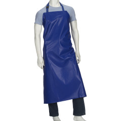 Kerbl Tablier de lavage, motif agriculture, maison, cour, imperméable, bleu, 125 x 125 cm