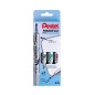 Pentel Maxiflo Pochette 4 Marqueurs tableau blanc Pointe conique moyenne Encre Noir, Bleu, Vert, Rouge Pentel Maxiflo Pochette 4 Marqueurs tableau blanc Pointe conique moyenne Encre Noir, Bleu, Vert, Rouge