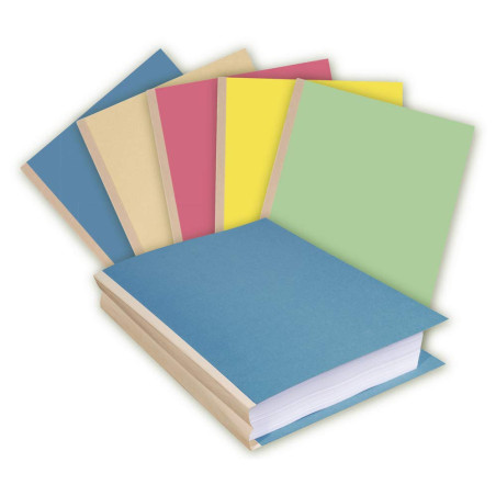 EXACOMPTA Paquet de 25 chemises à soufflet, carte 320g recyclée à 100% coloris assortis