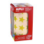 Apli Kids 12051 Rouleau de 1416 gommettes étoiles jaune métallisé