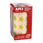 Apli Kids 12051 Rouleau de 1416 gommettes étoiles jaune métallisé