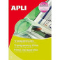 Apli Film transparent pour imprimante jet d'encre B/50 Transparent Apli Film transparent pour imprimante jet d'encre B/50 Transparent