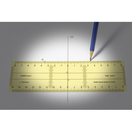ALEPH - Règle-Equerre petit modèle 16cm