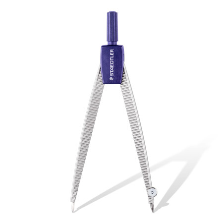 Staedtler Noris 550, Compas scolaire de précision pour l'école, Boîtier refermable pratique avec étui de mine, 550 50