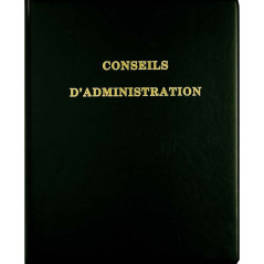 EXACOMPTA Reliure à 4 anneaux Délibérations Conseil d'Administration avec Recharge 5419E