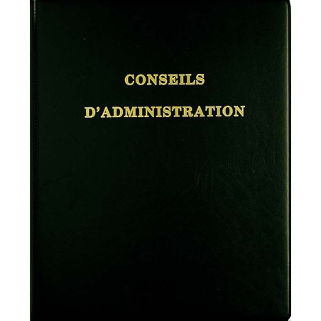 EXACOMPTA Reliure à 4 anneaux Délibérations Conseil d'Administration avec Recharge 5419E