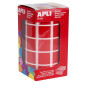 Apli Kids 4877 Rouleau de 1170 gommettes carrés 20 mm Rouge