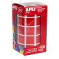 Apli Kids 4877 Rouleau de 1170 gommettes carrés 20 mm Rouge