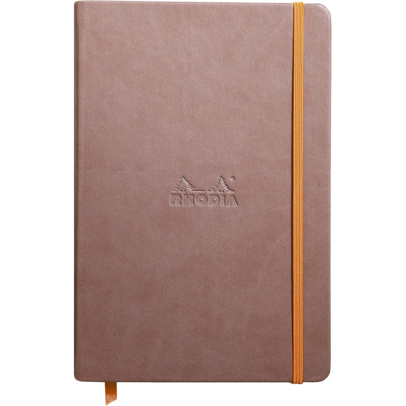 RHODIA 118744C - Carnet Rigide Taupe - A5 14,8 x 21 cm - Ligné - 192 pages - Papier Clairefontaine Ivoire 90 g/m² - Marque-Page, RHODIA 118744C - Carnet Rigide Taupe - A5 14,8 x 21 cm - Ligné - 192 pages - Papier Clairefontaine Ivoire 90 g/m² - Marque-Page,