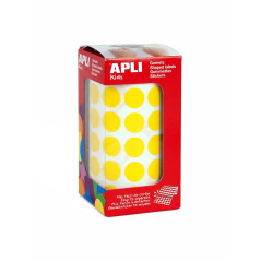 Apli kids 4855 Rouleau de 2832 Gommettes Rondes 15 mm Jaune