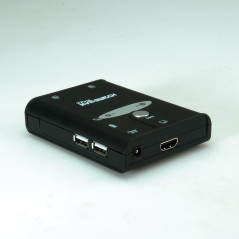 VALUE Commutateur KVM « Star », 1U - 2 PC, HDMI, USB