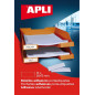 APLI Pochette de 12 porte- étiquettes adhésifs 25 x 75 mm