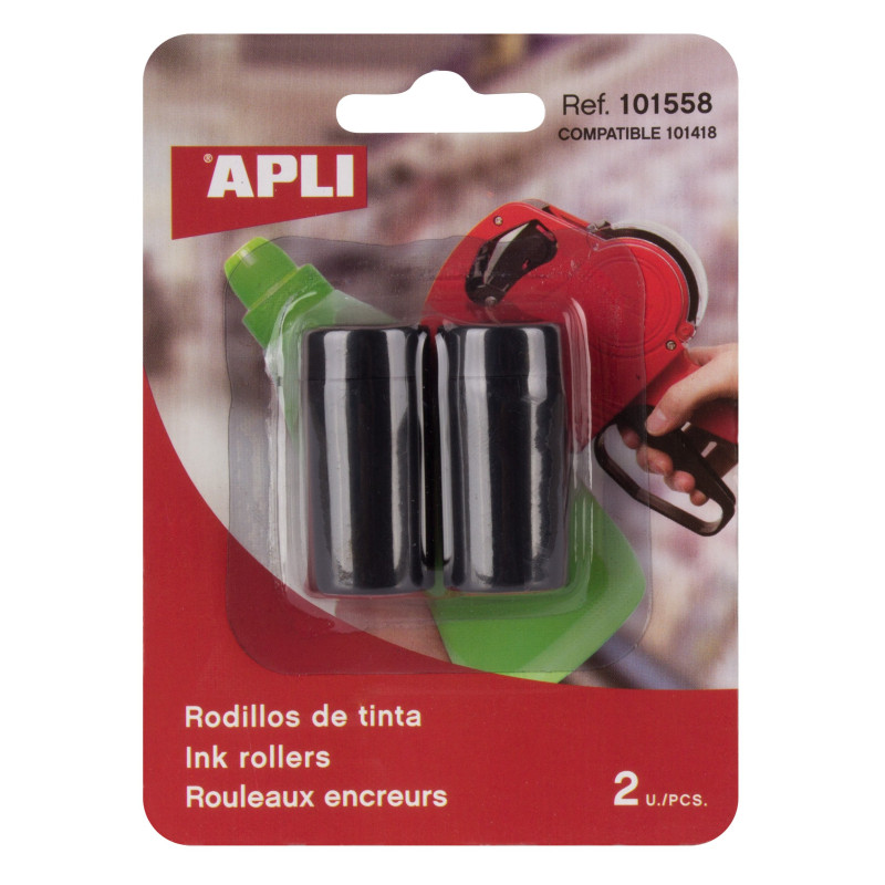 APLI-AGIPA 44232 Rouleau encreur Pince Étiqueter 1 Ligne Blister de 2 Unités APLI-AGIPA 44232 Rouleau encreur Pince Étiqueter 1 Ligne Blister de 2 Unités
