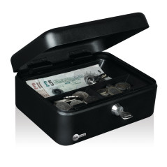 Yale YCB/090/BB2 Caisse à monnaie et billets à clé - Taille Medium - Caisse en acier, 6 Compartiments pour ranger et transporter