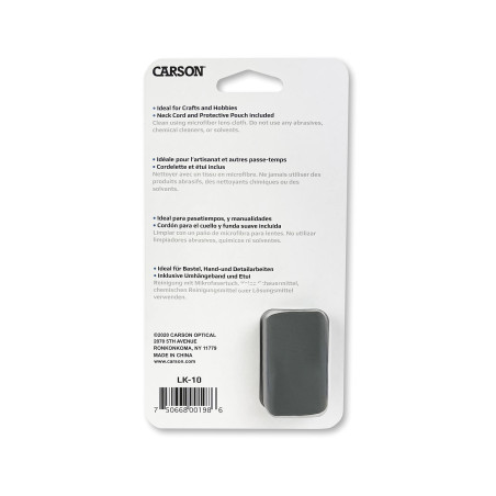 Carson MagniLook loupe suspendue avec une cordelette réglable, grossissement de 3x (LK-10)
