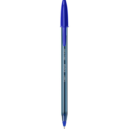 BIC Cristal Exact Stylos-Bille Pointe Aiguille (0,7 mm) - Écriture Précise et Fluide - Bleu, Boîte de 20