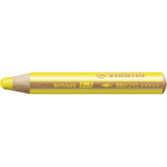 STABILO woody 3in1 - Crayon de couleur - boite x 38 crayons de coloriage + 3 tailles-crayon