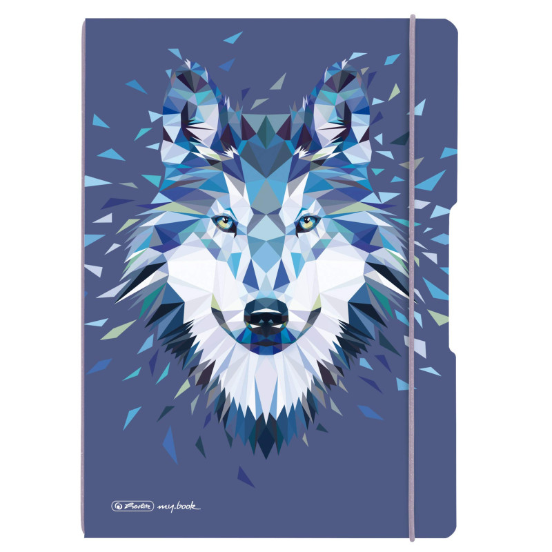 Herlitz 50027262 Cahier flex avec couverture amovible A4 2 x 40 feuilles Motif : Animaux sauvages Loup 1 pièce Notizheft A4 lini Herlitz 50027262 Cahier flex avec couverture amovible A4 2 x 40 feuilles Motif : Animaux sauvages Loup 1 pièce Notizheft A4 lini