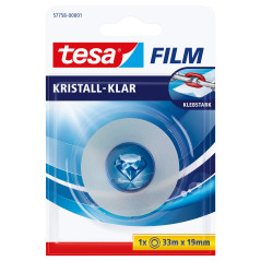 Ruban adhésif cristallin TESA Tesafilm blister 33 x 19 mm