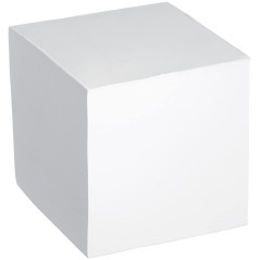 Herlitz Bloc-notes, encollé avec couverture, 1 article sous film, 900 feuilles, 9 x 9 cm, blanc 900 Blatt weiß