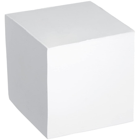 Herlitz Bloc-notes, encollé avec couverture, 1 article sous film, 900 feuilles, 9 x 9 cm, blanc 900 Blatt weiß