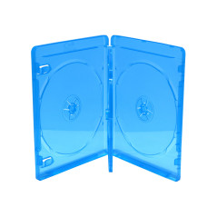 MediaRange box38 – 4-30 Housse pour disques optiques – Pochettes pour disques optiques (Jewel, Bleu, Transparent, en Plastique,
