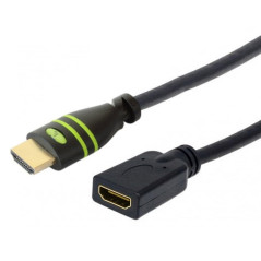 Prodye Techly ICOC HDMI-4-EXT018-1,8 m - HDMI Type A (Standard) - HDMI Type A (Standard) - Compatibilité 3D - 10 Gbit/s - Noir