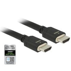 Delock Câble HDMI Ultra High Speed 48 Gbps 8 K 60 Hz Noir 2 m
