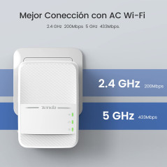 Tenda PH10 1000 Mbps Prise avec 1 Ports Ethernet Gigabit - Adapteur homePlug AV2 - Plug et Play - Boitier CPL Kit de 2 - Solutio