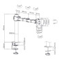 Logilink BP0105 Support de Moniteur 17-32" inclinable Bras pivotant 380 mm VESA Max. 9 kg PC Logilink BP0105 Support de Moniteur 17-32" inclinable Bras pivotant 380 mm VESA Max. 9 kg PC