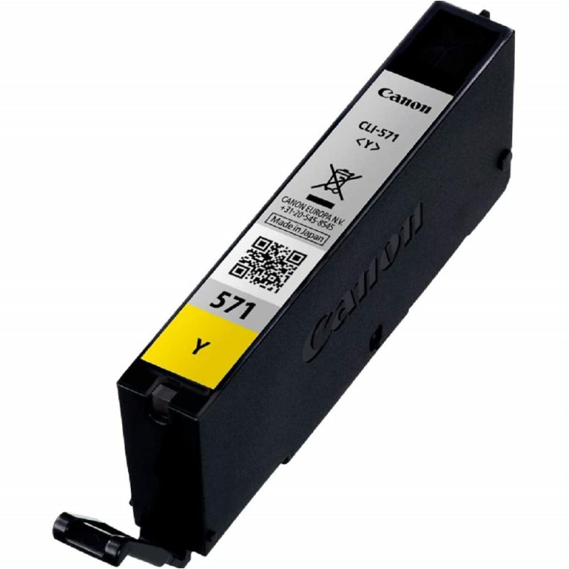 Canon CLI-571 Cartouche Y Jaune (Emballage carton) Canon CLI-571 Cartouche Y Jaune (Emballage carton)