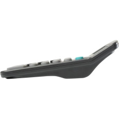 Genie 225 BD Calculatrice de bureau 12 chiffres Dual-Power (Solar et batterie) Design compact Noir
