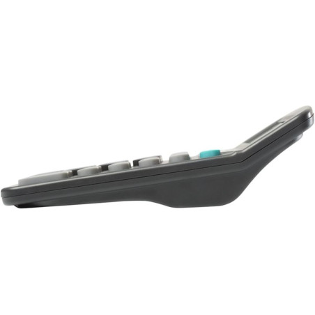 Genie 225 BD Calculatrice de bureau 12 chiffres Dual-Power (Solar et batterie) Design compact Noir