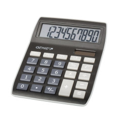 Genie – 840 DR – Calculatrice de bureau – Affichage à 10 chiffres – Double alimentation (solaire et piles) Genie 840 BK 1 Stück
