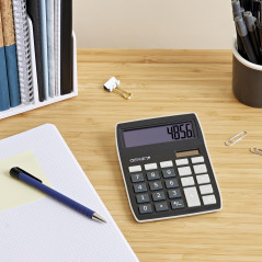 Genie – 840 DR – Calculatrice de bureau – Affichage à 10 chiffres – Double alimentation (solaire et piles) Genie 840 BK 1 Stück