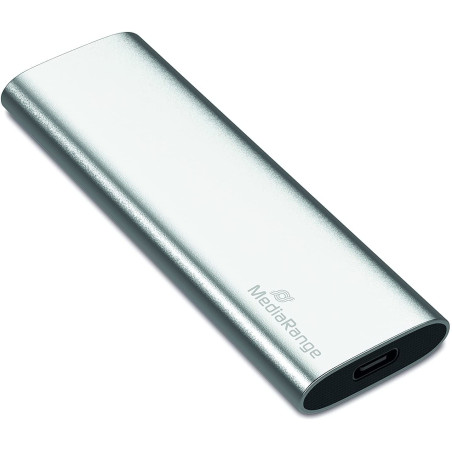 MediaRange Disque Dur Externe USB Type-C 480 Go Argenté MR1102