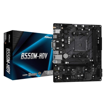 Asrock B550M-HDV AMD B550 Emplacement AM4 Micro ATX