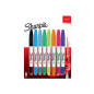 Sharpie Marqueurs permanent | pointe double | Couleurs Assorties | Lot de 8 Sharpie Marqueurs permanent | pointe double | Couleurs Assorties | Lot de 8