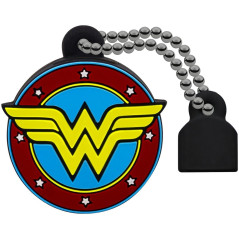 EMTEC, ECMMD16GDCC03, Clé USB 16 Go Wonder Woman DC Comics, design exclusif en gomme souple, vitesse de lecture 15MB/s, écriture