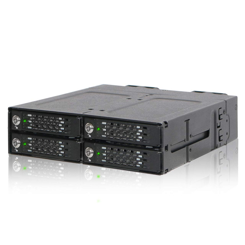 Icy Dock Backplane Cage, Rack Mobile, boîtier de Rack Robuste en métal pour 4 x SSD M.2 NVMe PCIe 3.0/4.0 Via miniSAS HD SFF-864 Icy Dock Backplane Cage, Rack Mobile, boîtier de Rack Robuste en métal pour 4 x SSD M.2 NVMe PCIe 3.0/4.0 Via miniSAS HD SFF-864