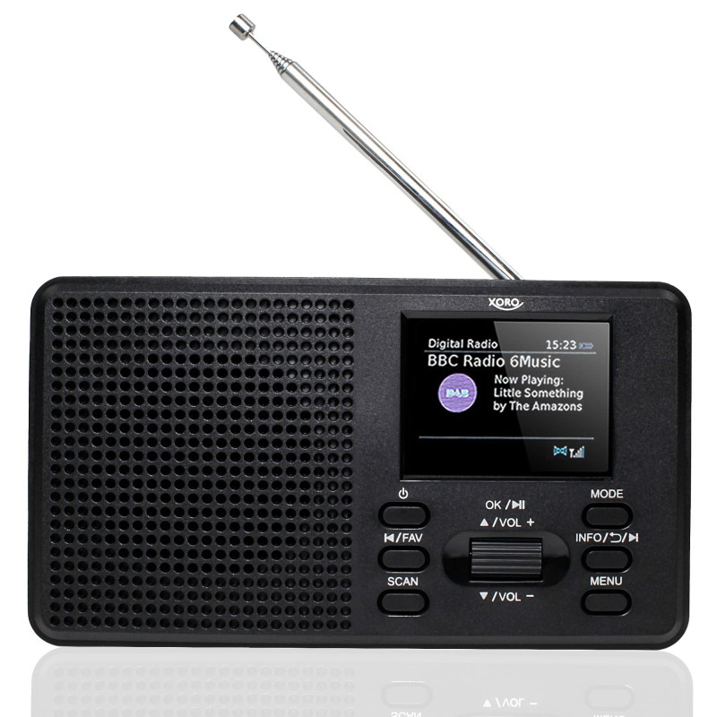 XORO Dab 142 - Radio numérique Portable, réception FM et Dab+, mémoire des Stations, Fonction RDS, réveil, Bluetooth, Batterie e XORO Dab 142 - Radio numérique Portable, réception FM et Dab+, mémoire des Stations, Fonction RDS, réveil, Bluetooth, Batterie e