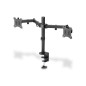 DIGITUS Support d'écran - Pince de table - 2 écrans - Jusqu'à 32 pouces - Jusqu'à 3X 8 kg - VESA 75x75, 100x100 - Noir DIGITUS Support d'écran - Pince de table - 2 écrans - Jusqu'à 32 pouces - Jusqu'à 3X 8 kg - VESA 75x75, 100x100 - Noir