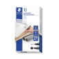 Staedtler Lumocolor Duo 348 - Marqueur Permanent Double Pointe Fine 0,6 Mm Et Pointe Biseau 1,5 À 4 Mm Noir - Boite de 10 Staedtler Lumocolor Duo 348 - Marqueur Permanent Double Pointe Fine 0,6 Mm Et Pointe Biseau 1,5 À 4 Mm Noir - Boite de 10