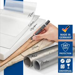 Staedtler Lumocolor, Lot de 10 Marqueurs permanent double pointe, pour écrire et marquer sur la plupart des surfaces, Encre DRY 
